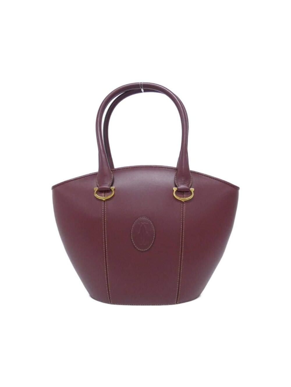 Cartier Vintage Bag Handbag Burgundy